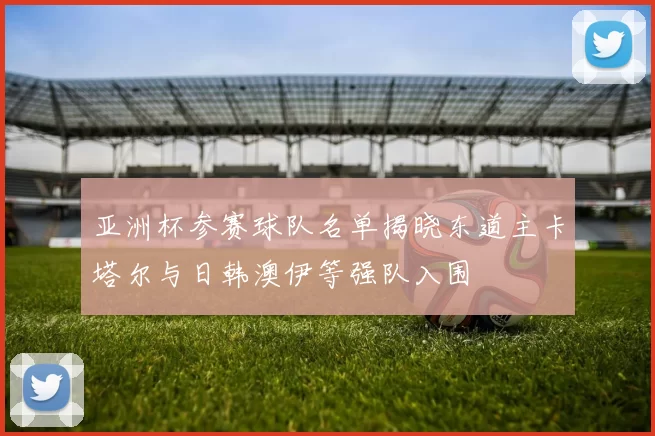 亚洲杯参赛球队名单揭晓东道主卡塔尔与日韩澳伊等强队入围